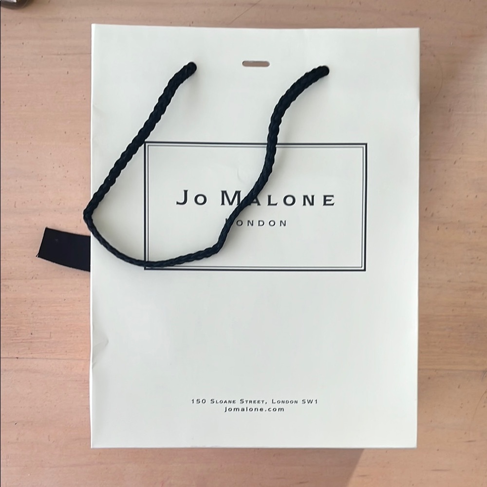 Jo Malone Cream and Black Gift Bag
